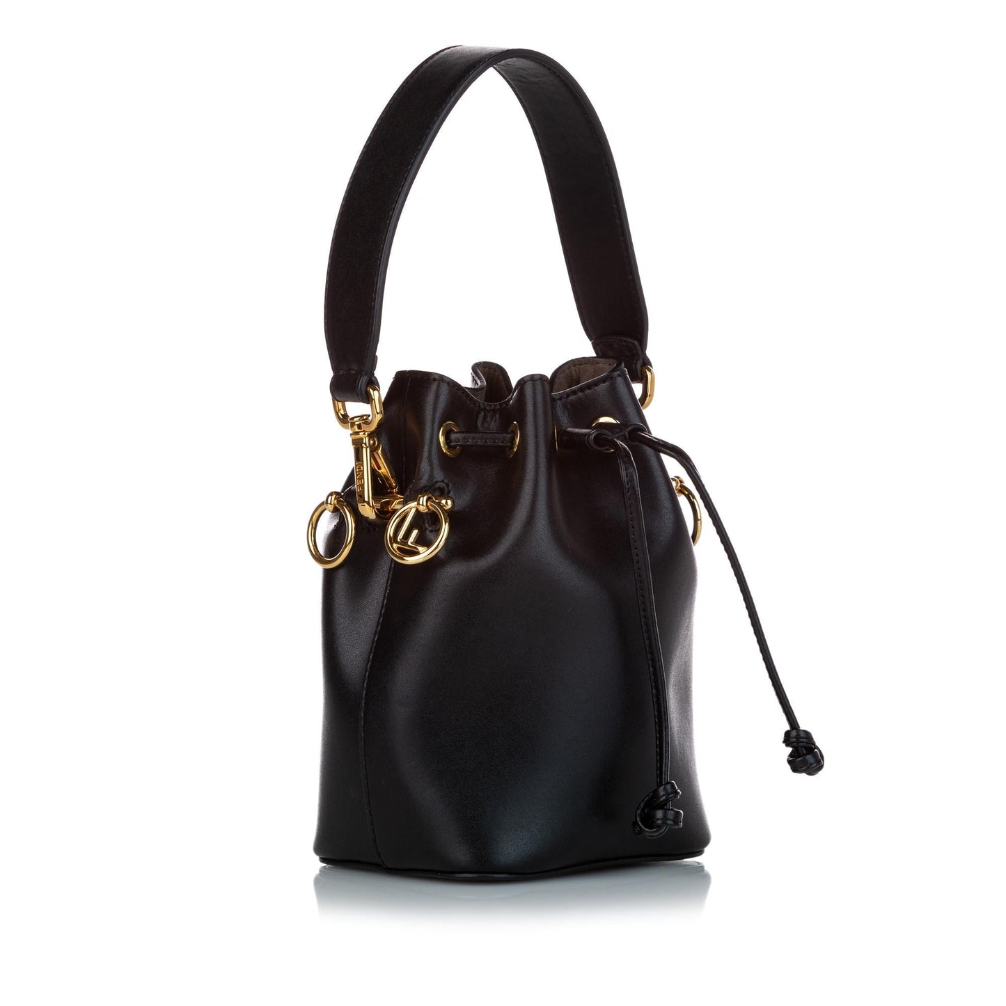 Luxury FendiMini Mon Tresor Leather Bucket Bag (SHG-37091)