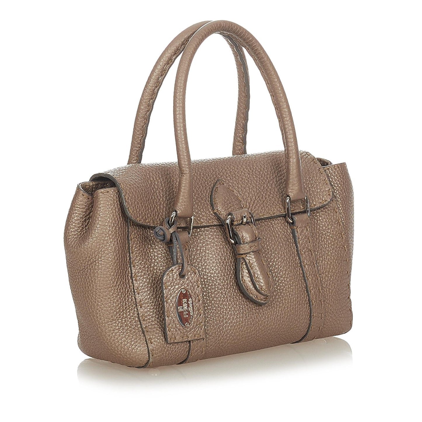 Luxury FendiMini Selleria Linda Leather Handbag (SHG-31781)