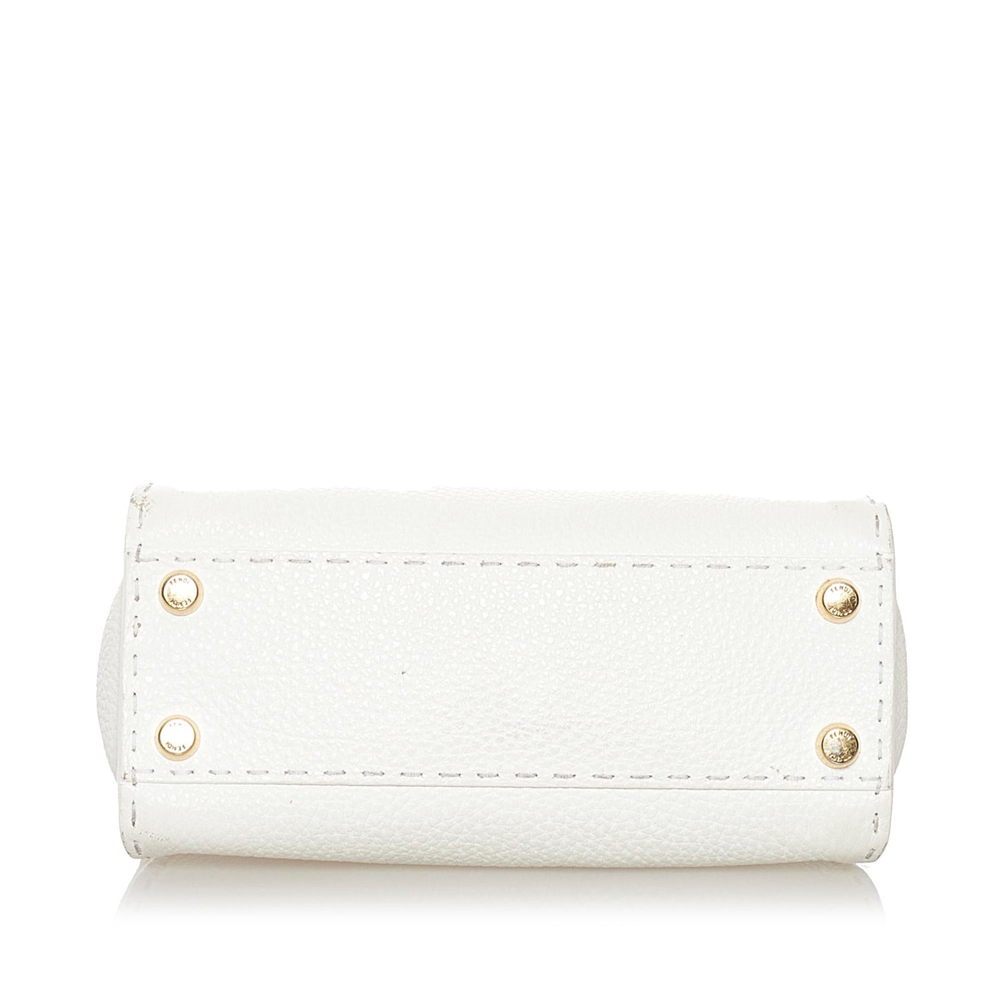 Luxury FendiMini Selleria Peekaboo Leather Satchel (SHG-34091)
