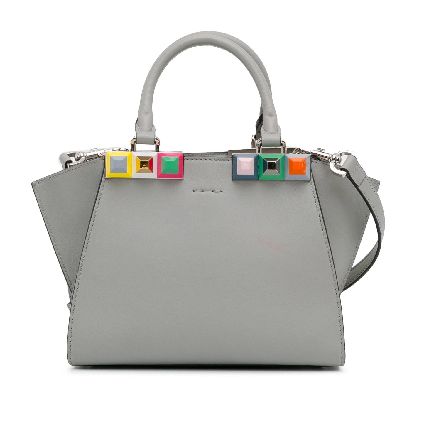 Luxury FendiMini Studded 3Jours Satchel (SHG-KfNV2c)