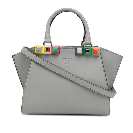 Luxury FendiMini Studded 3Jours Satchel (SHG-KfNV2c)