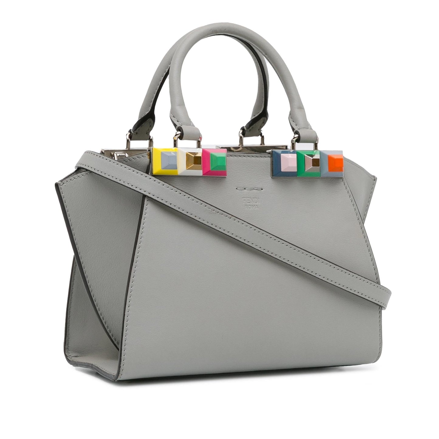 Luxury FendiMini Studded 3Jours Satchel (SHG-KfNV2c)