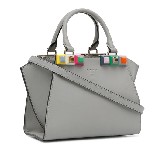 Luxury FendiMini Studded 3Jours Satchel (SHG-KfNV2c)