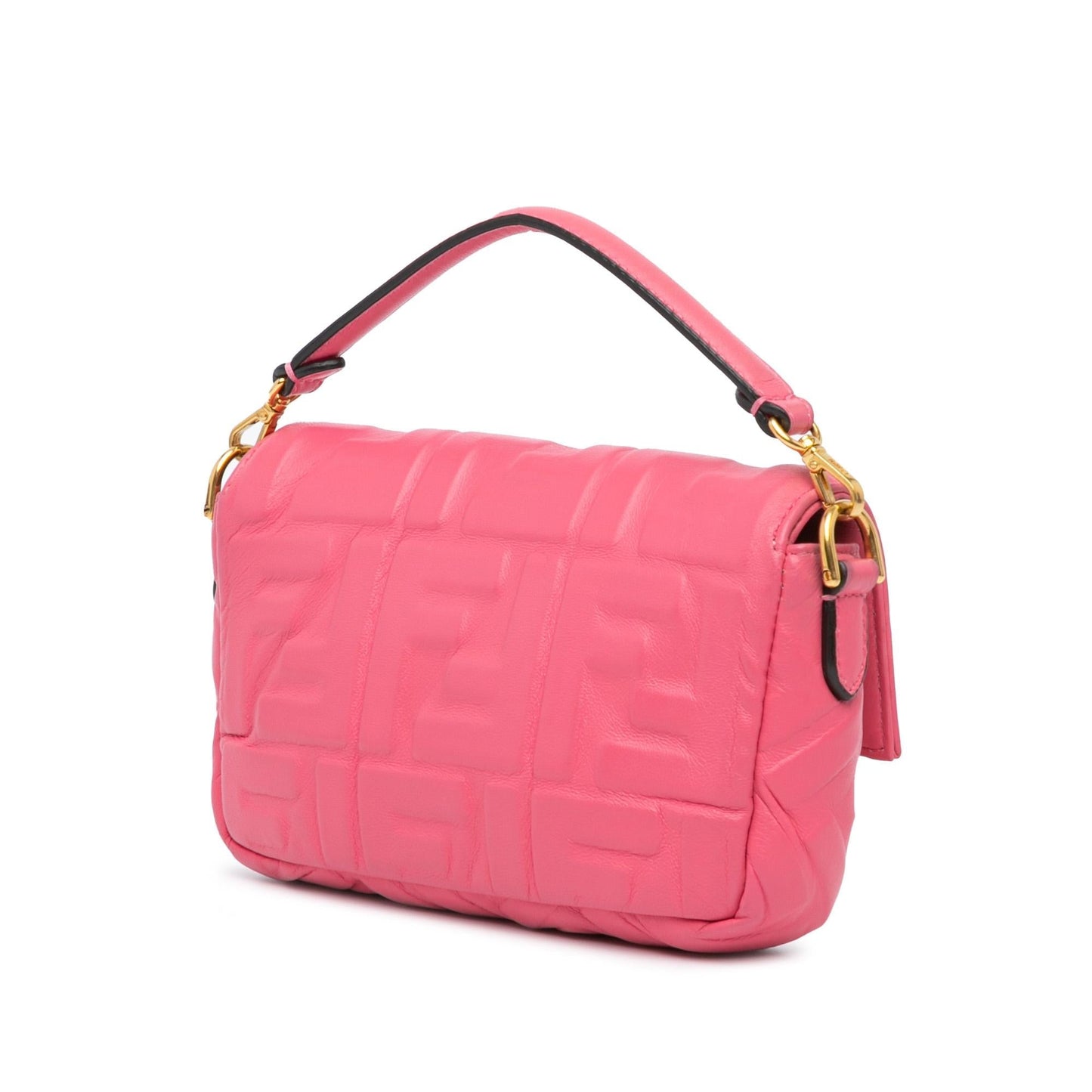Luxury FendiMini Zucca Embossed Baguette Satchel (SHG-5tRhE0)