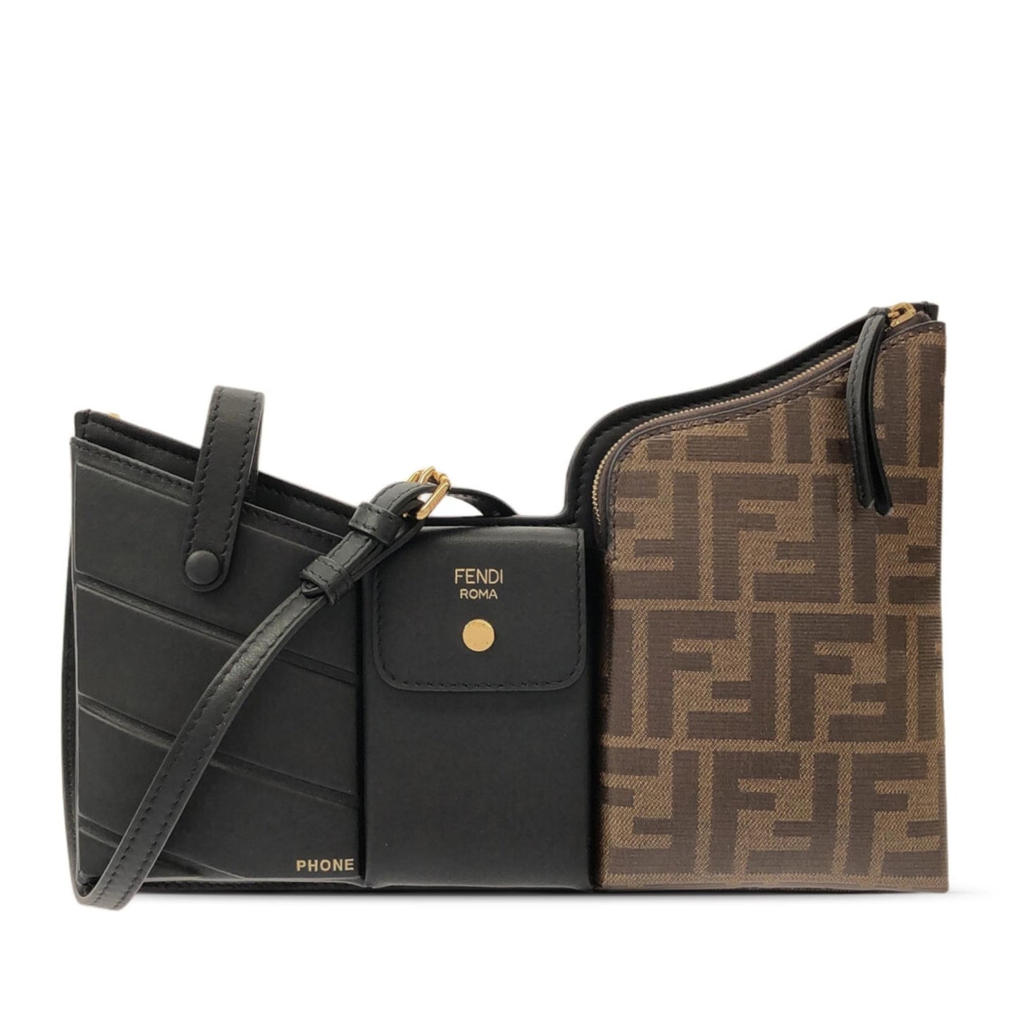 Luxury FendiMini Zucca and Leather 3 Pocket Crossbody (SHG-up2ClV)