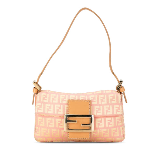 Luxury FendiMini Zucchino Canvas Baguette (SHG-9VUN1z)