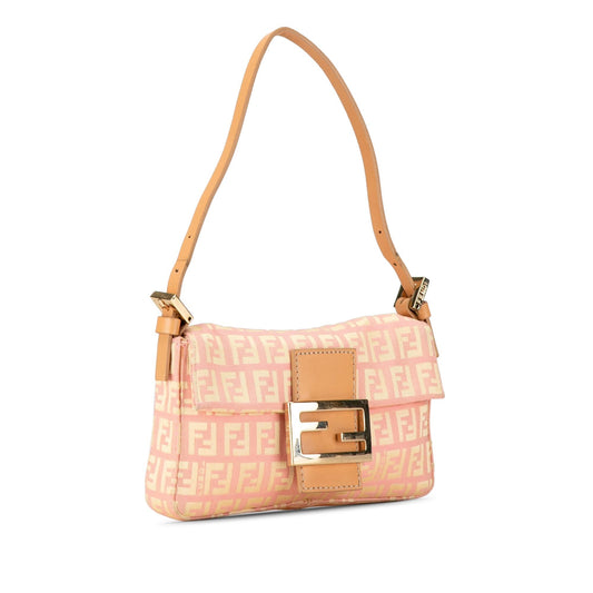 Luxury FendiMini Zucchino Canvas Baguette (SHG-9VUN1z)