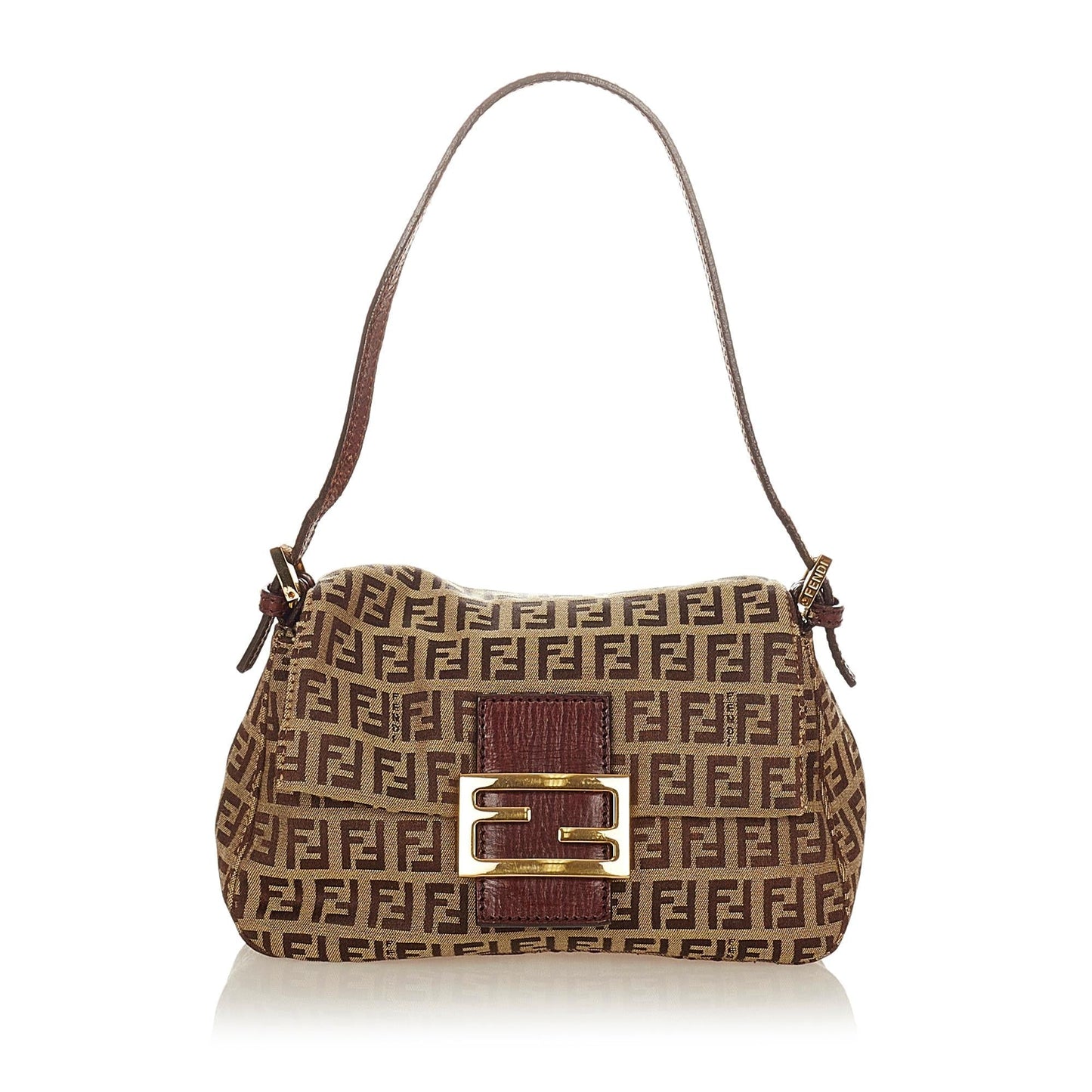 Luxury FendiMini Zucchino Canvas Mamma Baguette (SHG-26703)