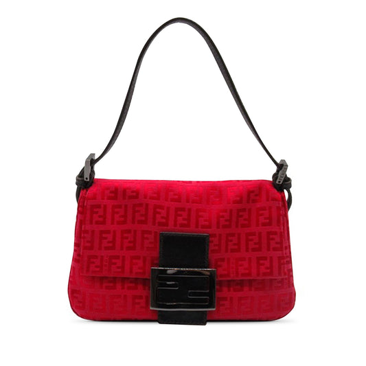 Luxury FendiMini Zucchino Canvas Mamma Shoulder Bag (SHG-hUhJV9)