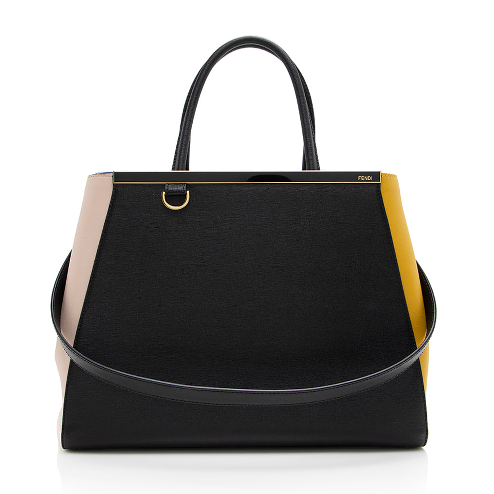 Luxury FendiMulticolor Leather 2Jours Tote (SHF-18522)