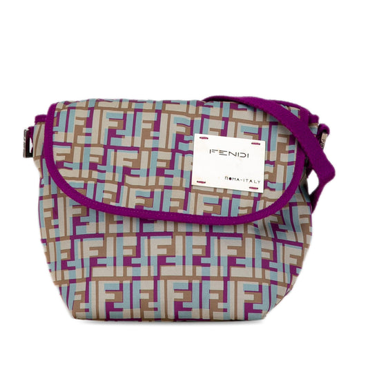 Luxury FendiMulticolor Zucca Nylon Crossbody (SHG-5MQTj2)