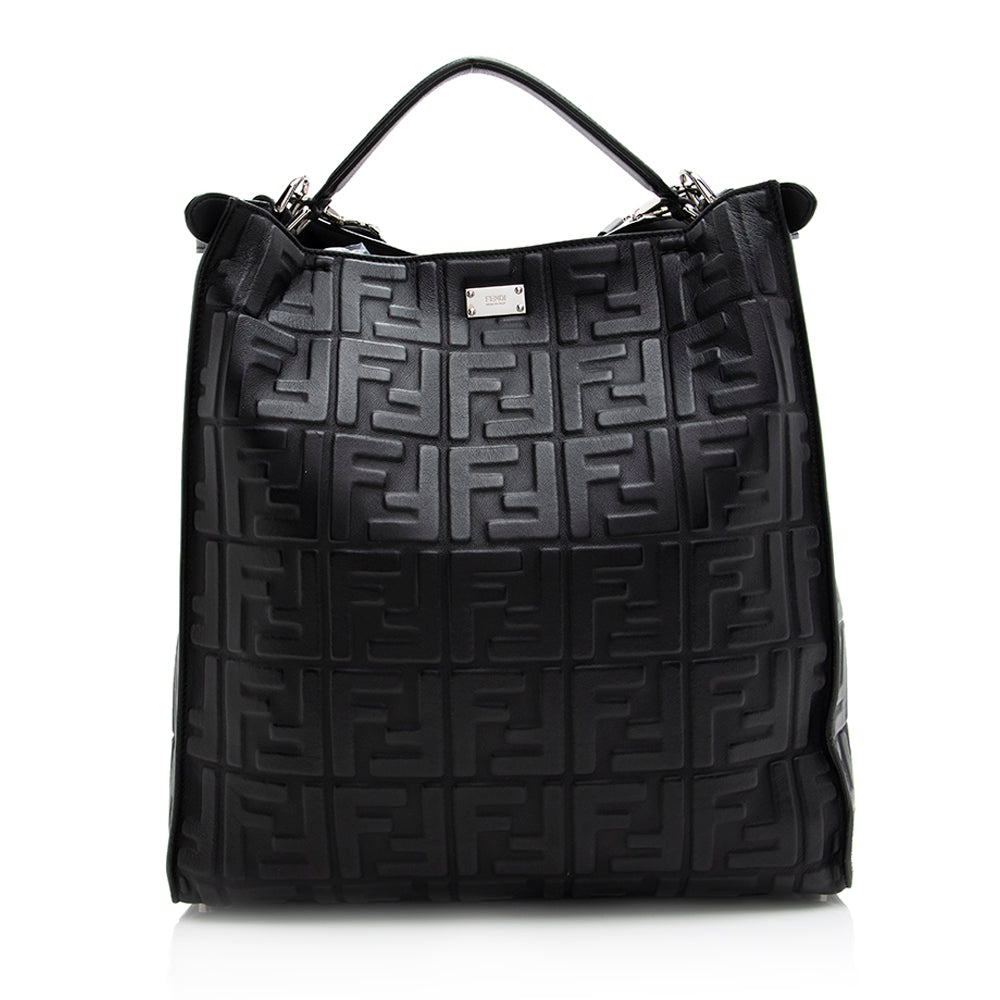 Luxury FendiNappa Embossed FF 1974 Peekaboo X Lite Bag (SHF-20545)