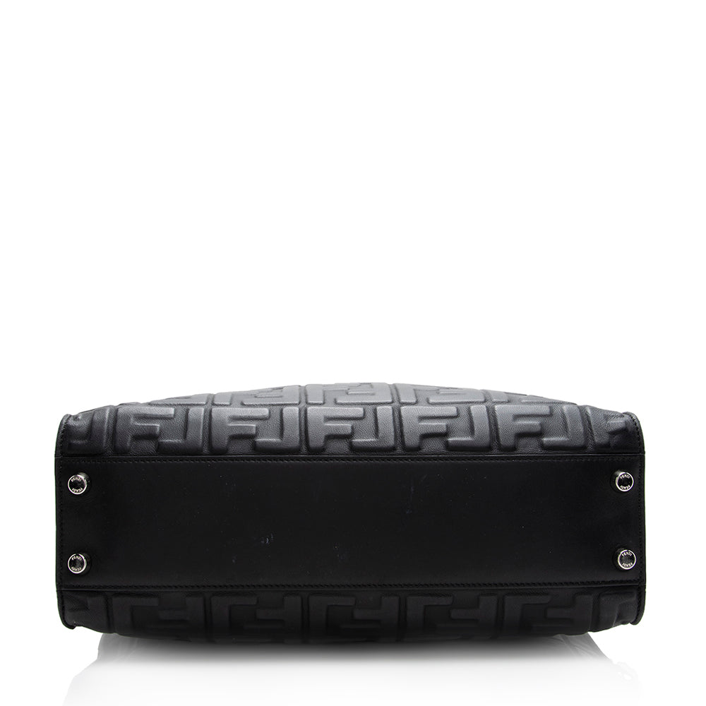 Luxury FendiNappa Embossed FF 1974 Peekaboo X Lite Bag (SHF-20545)