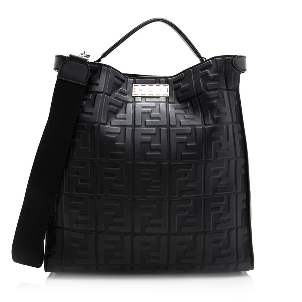 Luxury FendiNappa Embossed FF 1974 Peekaboo X Lite Bag (SHF-20545)