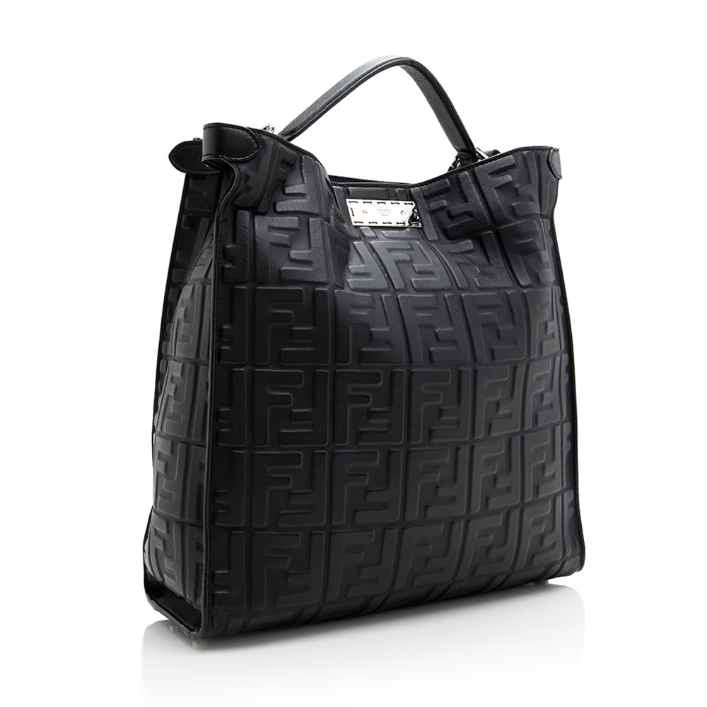 Luxury FendiNappa Embossed FF 1974 Peekaboo X Lite Bag (SHF-20545)
