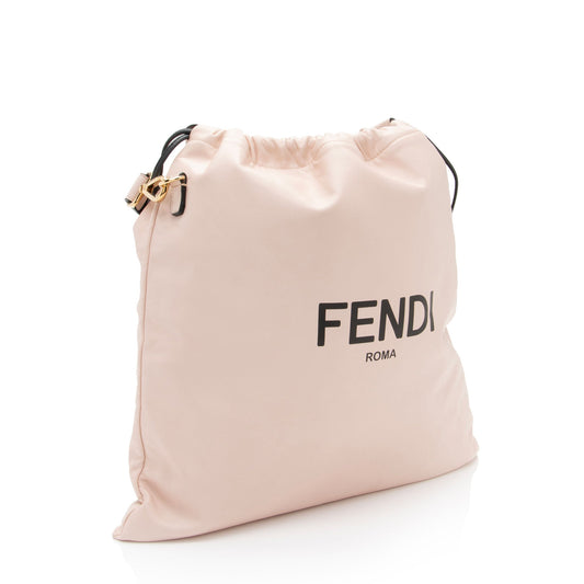 Luxury FendiNappa Leather Drawstring Medium Shoulder Bag (SHF-s7Ufln)