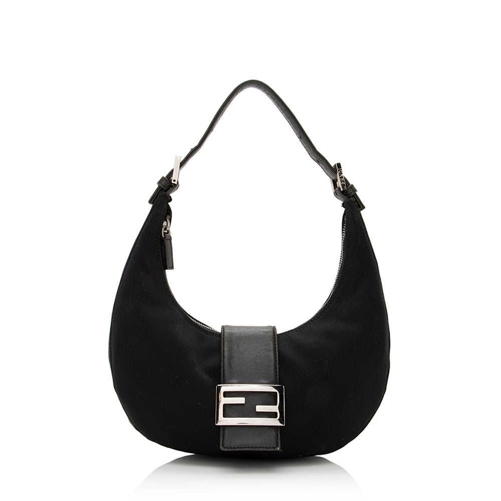 Luxury FendiVintage Neoprene Half Moon Shoulder Bag (SHF-21980)
