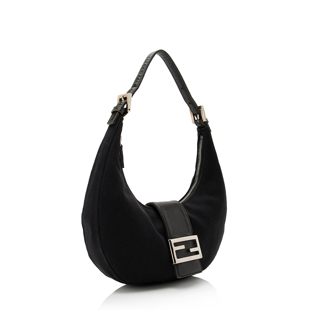 Luxury FendiVintage Neoprene Half Moon Shoulder Bag (SHF-21980)