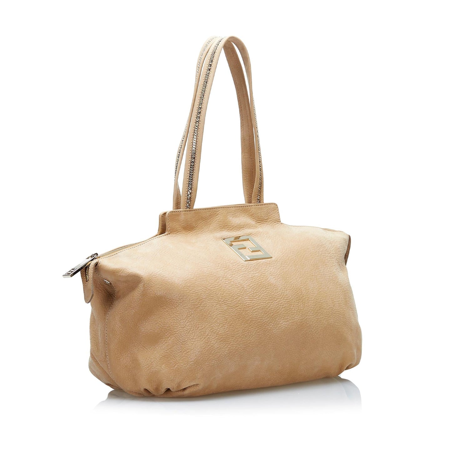 Luxury FendiNubuck Chains Tote (SHG-36773)