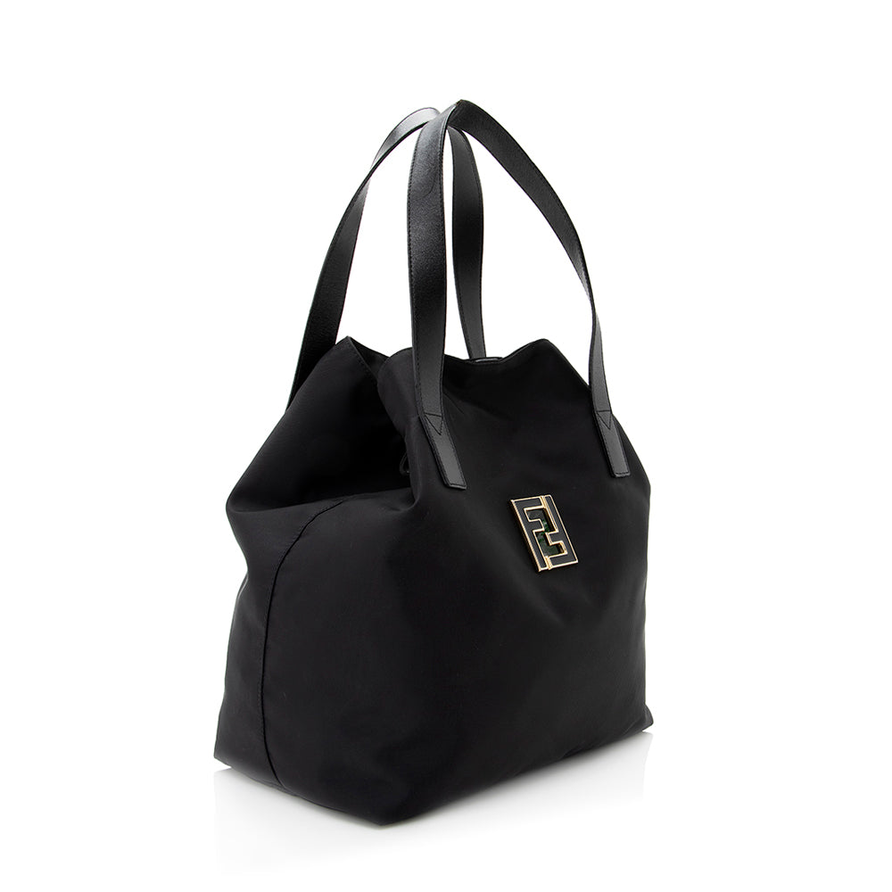 Luxury FendiNylon Logo Small Tote (SHF-20761)