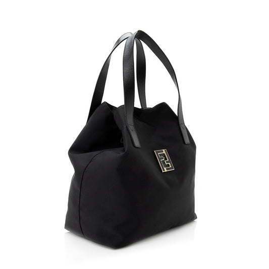 Luxury FendiNylon Logo Small Tote (SHF-20761)