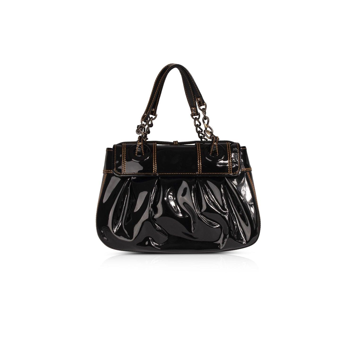 Fendi Patent B. Bis Flap Bag