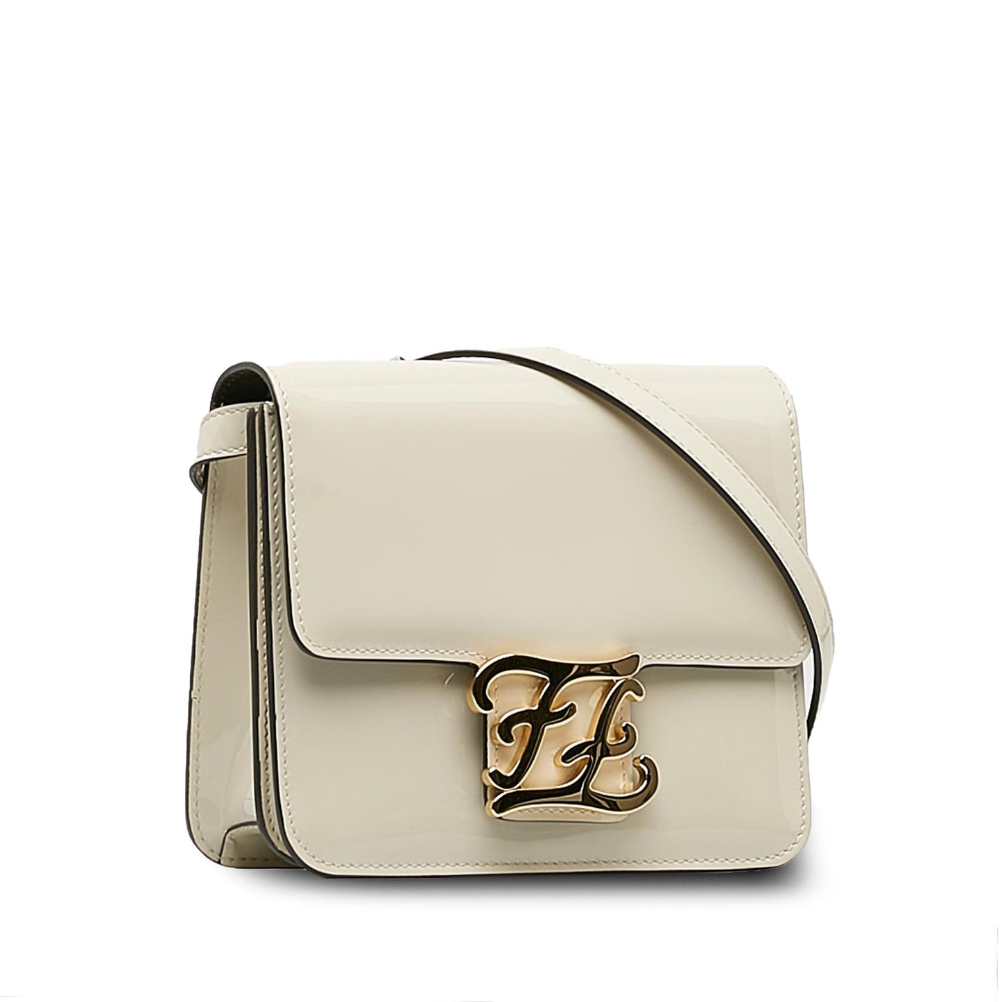 Luxury FendiPatent Karligraphy Crossbody Bag (SHG-0iNckf)