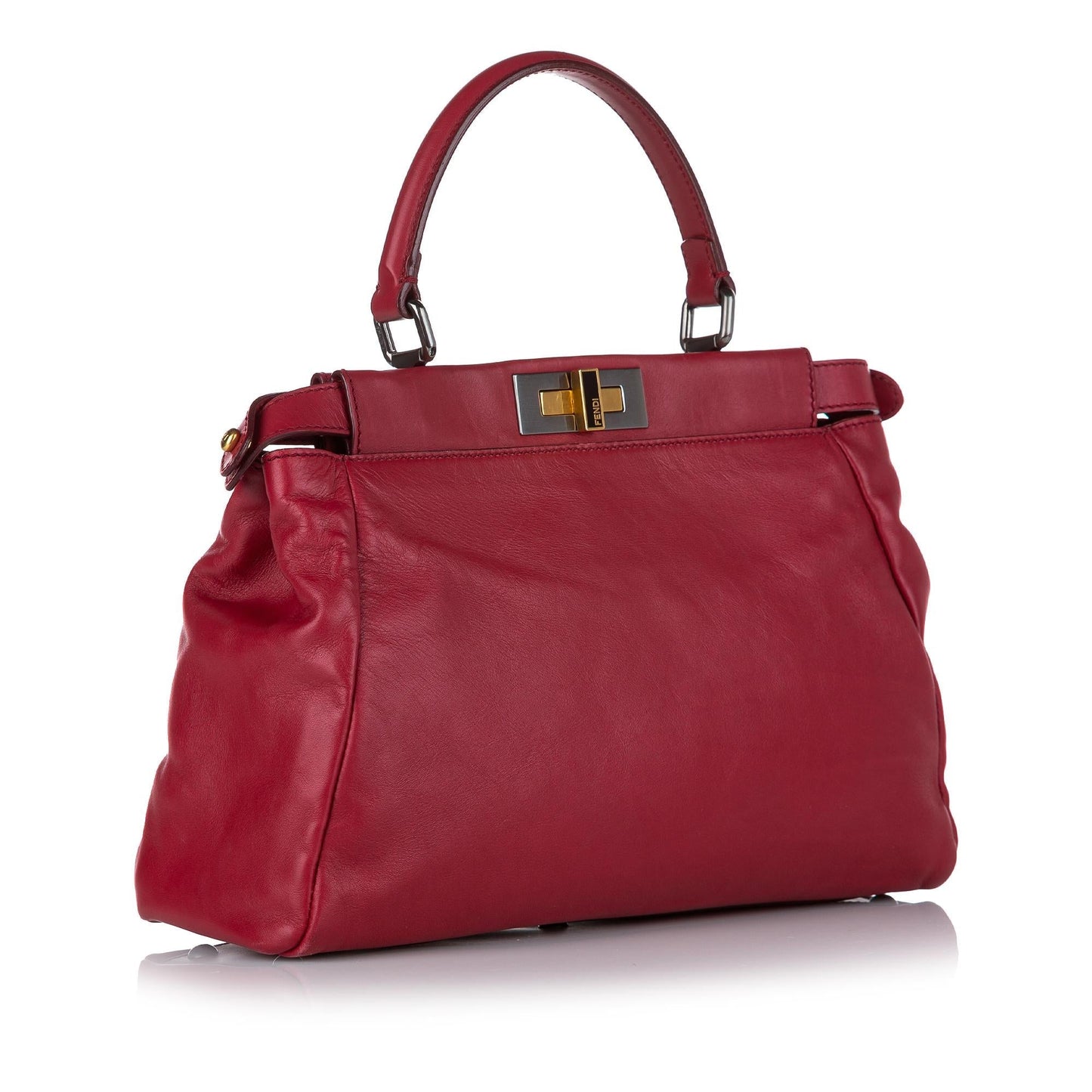 Luxury FendiPeekaboo Leather Satchel (SHG-23909)