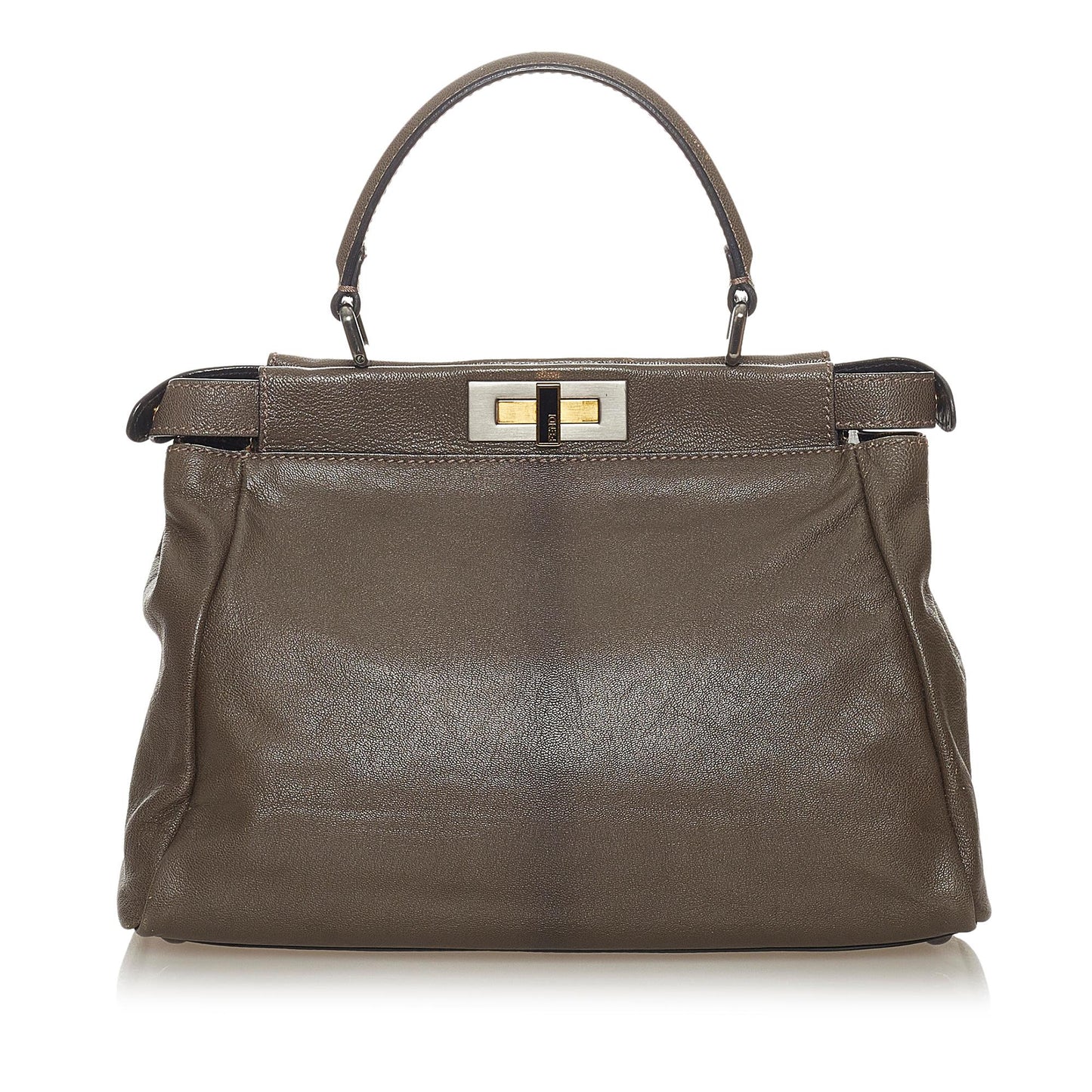 Luxury FendiPeekaboo Leather Satchel (SHG-27570)