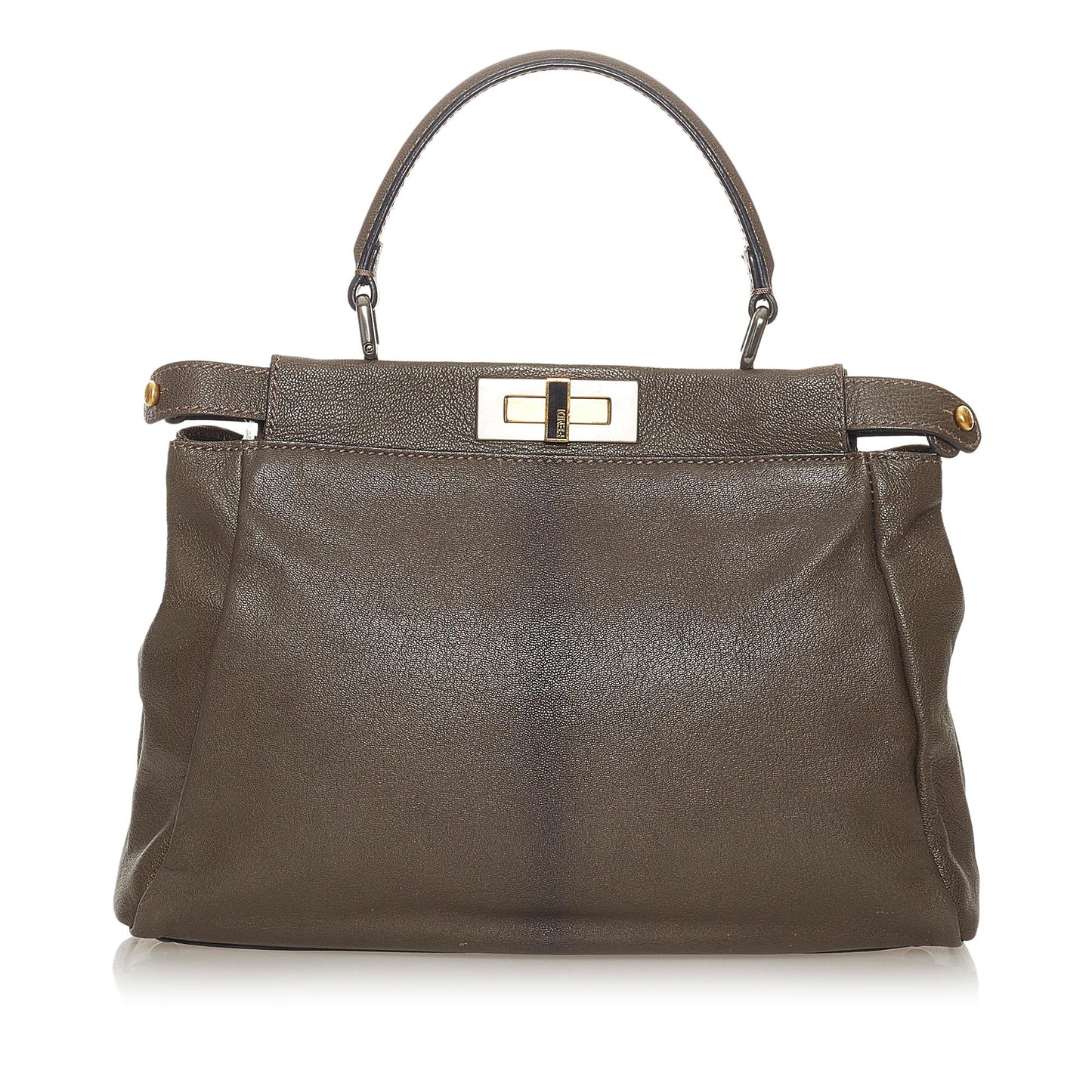 Luxury FendiPeekaboo Leather Satchel (SHG-27570)