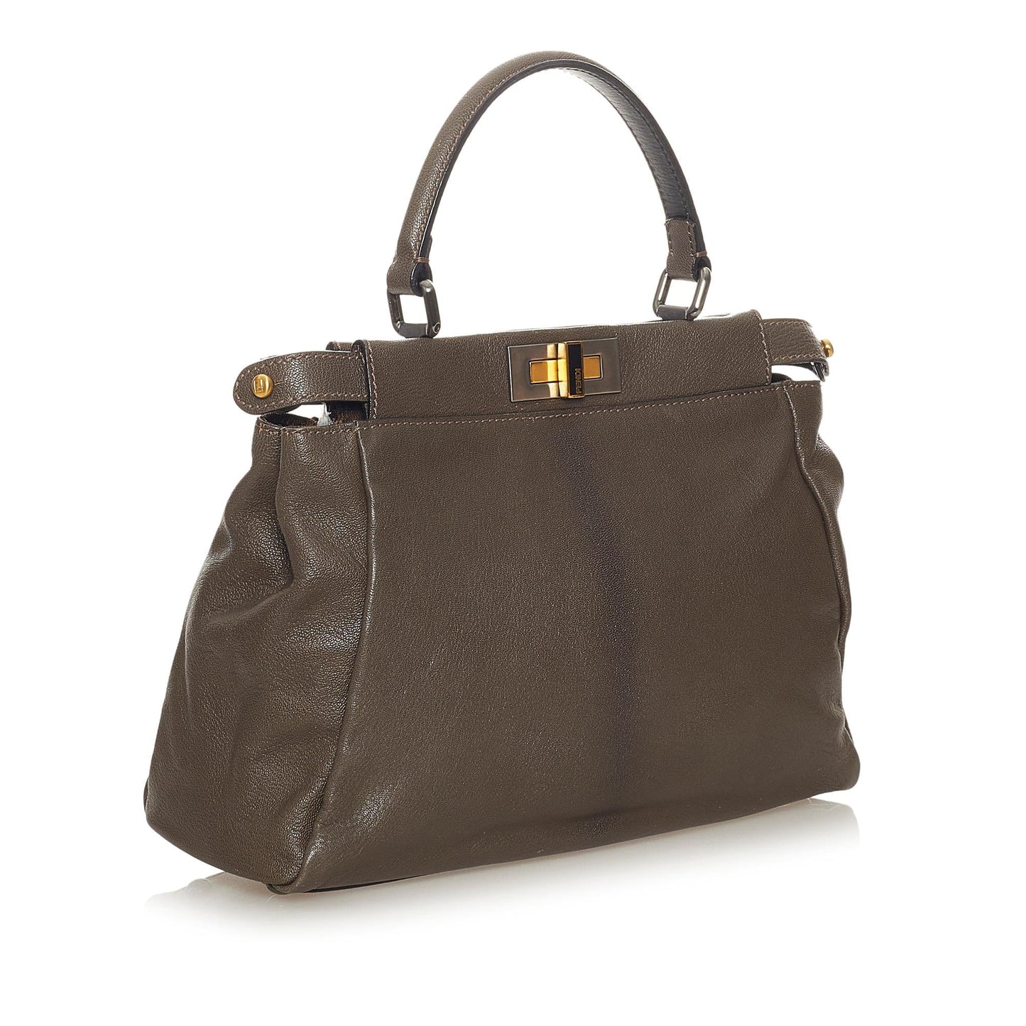 Luxury FendiPeekaboo Leather Satchel (SHG-27570)