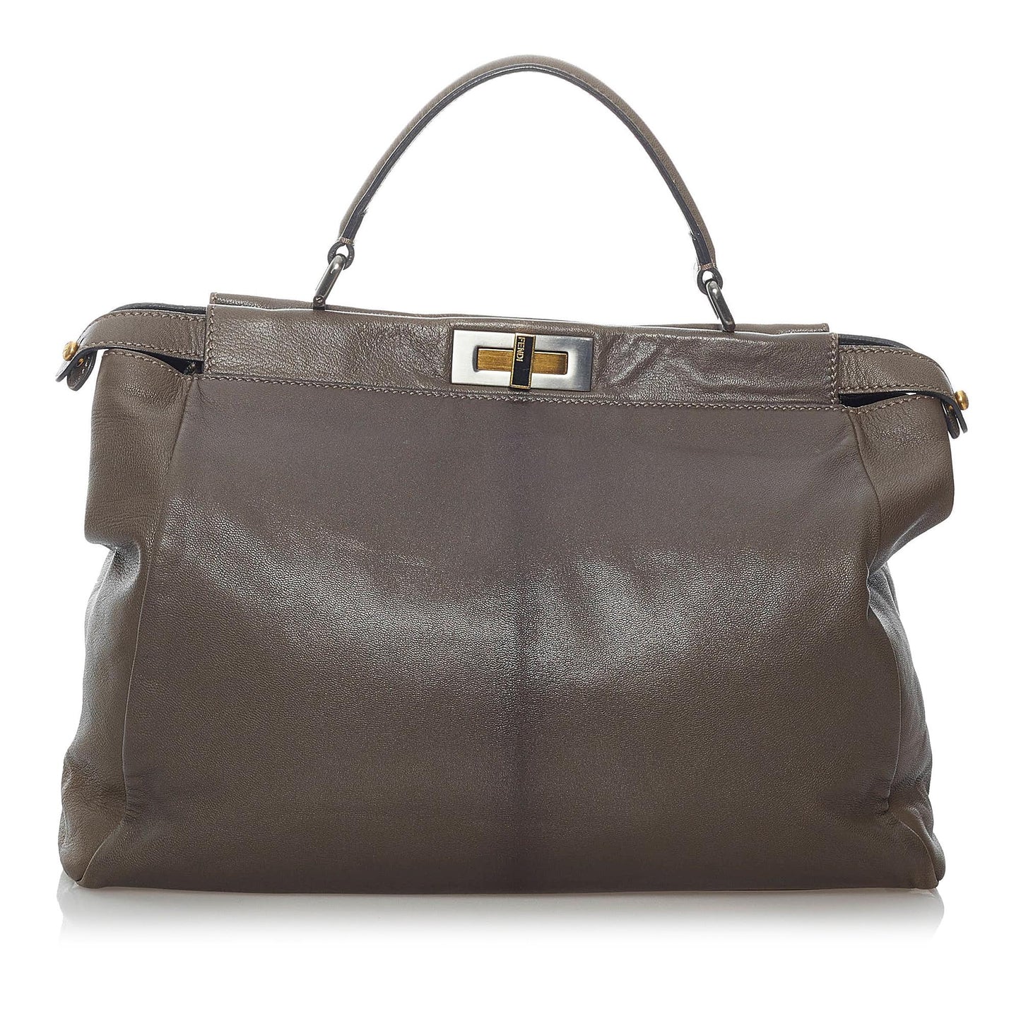 Luxury FendiPeekaboo Leather Satchel (SHG-30047)