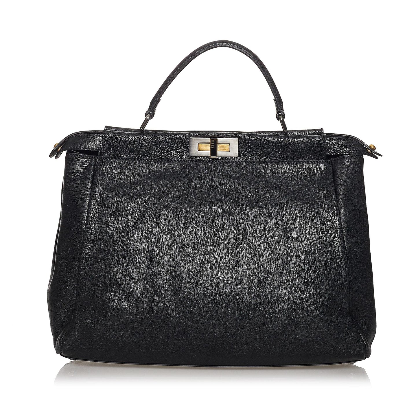Luxury FendiPeekaboo Leather Satchel (SHG-31245)