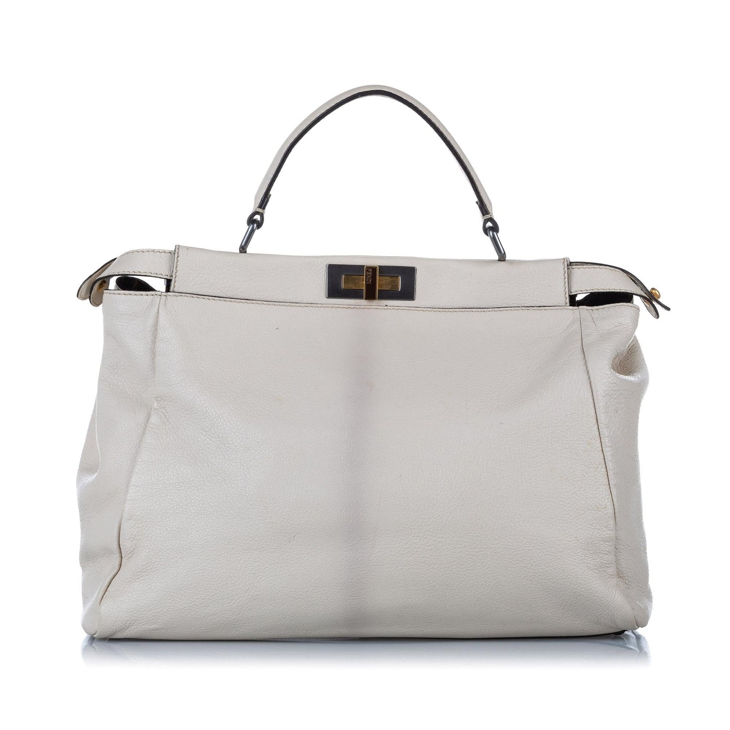 Luxury FendiPeekaboo Leather Satchel (SHG-32335)