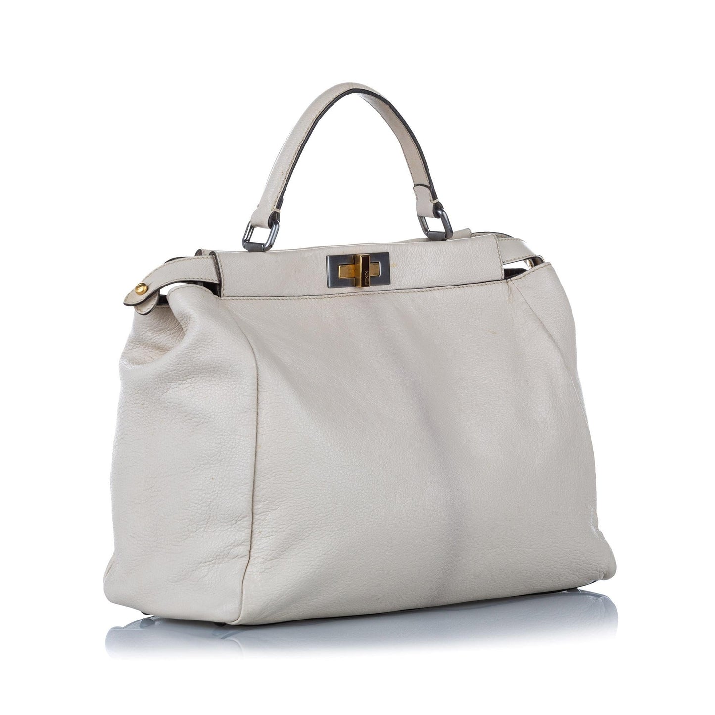 Luxury FendiPeekaboo Leather Satchel (SHG-32335)