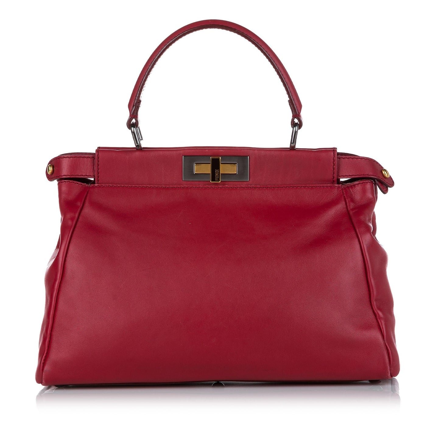 Luxury FendiPeekaboo Leather Satchel (SHG-32461)