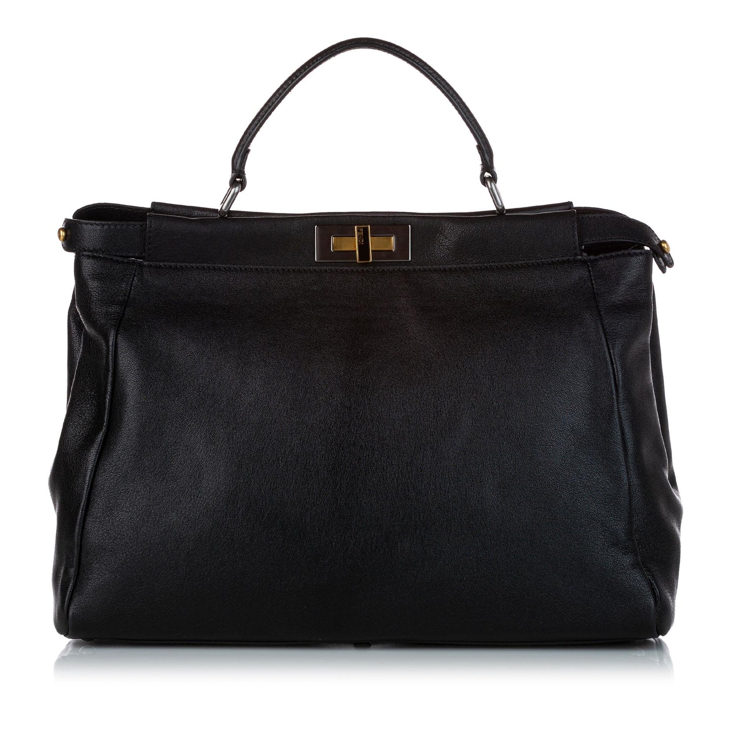 Luxury FendiPeekaboo Leather Satchel (SHG-32463)