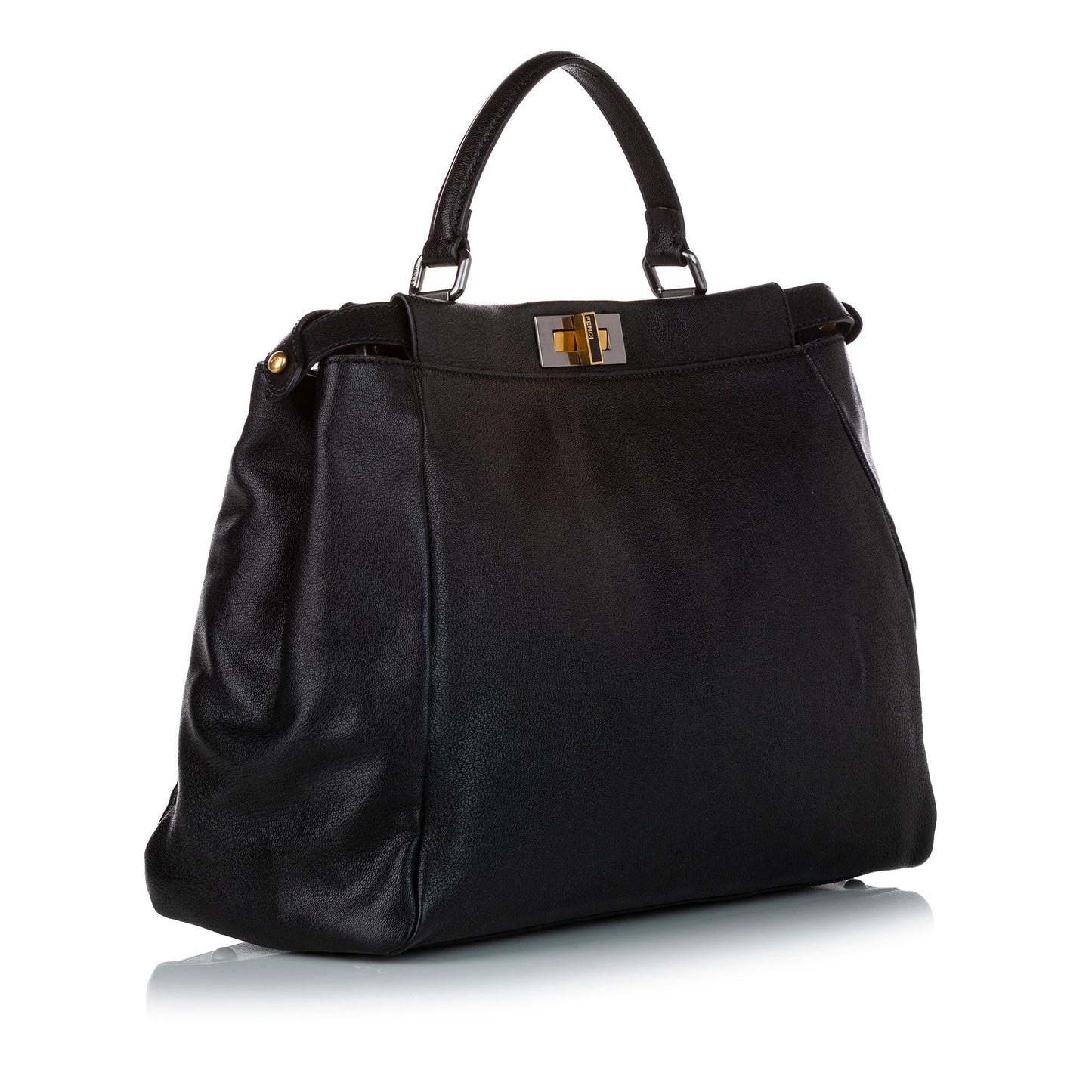 Luxury FendiPeekaboo Leather Satchel (SHG-32463)