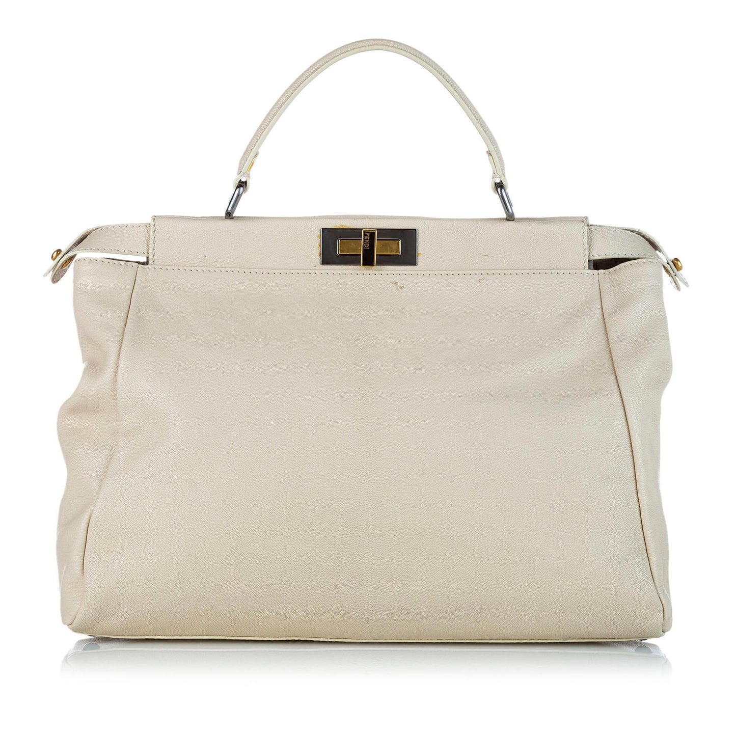 Luxury FendiPeekaboo Leather Satchel (SHG-32466)