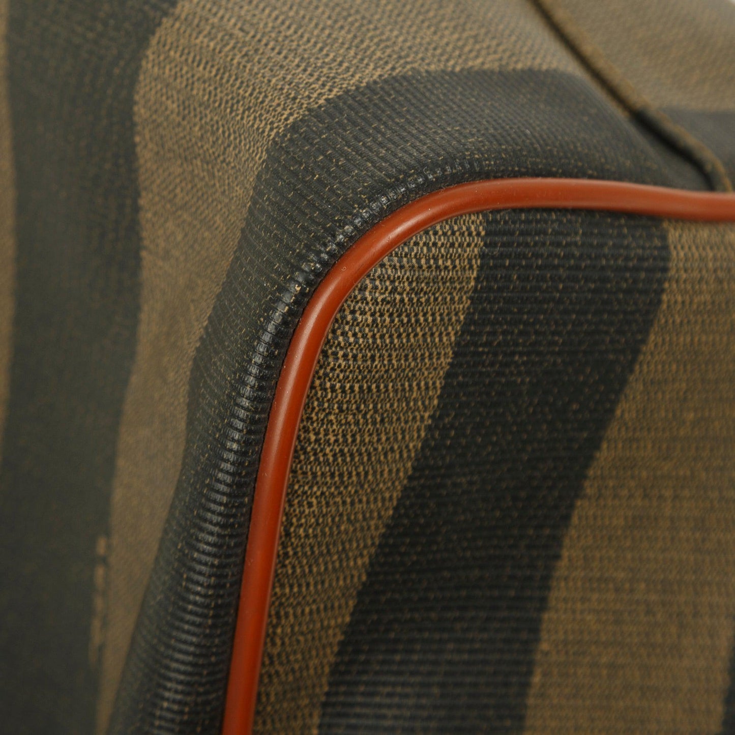 Fendi Pequin Stripe Boston Bag