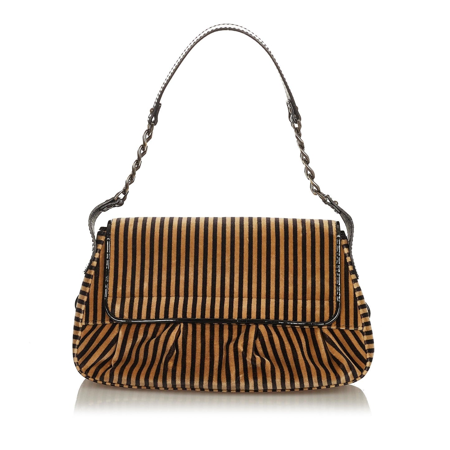 Luxury FendiPequin Velvet Shoulder Bag (SHG-28518)