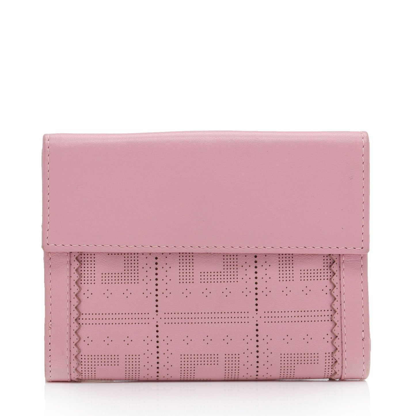 Luxury FendiPerforated Leather Compact Wallet (SHF-ahsZFs)