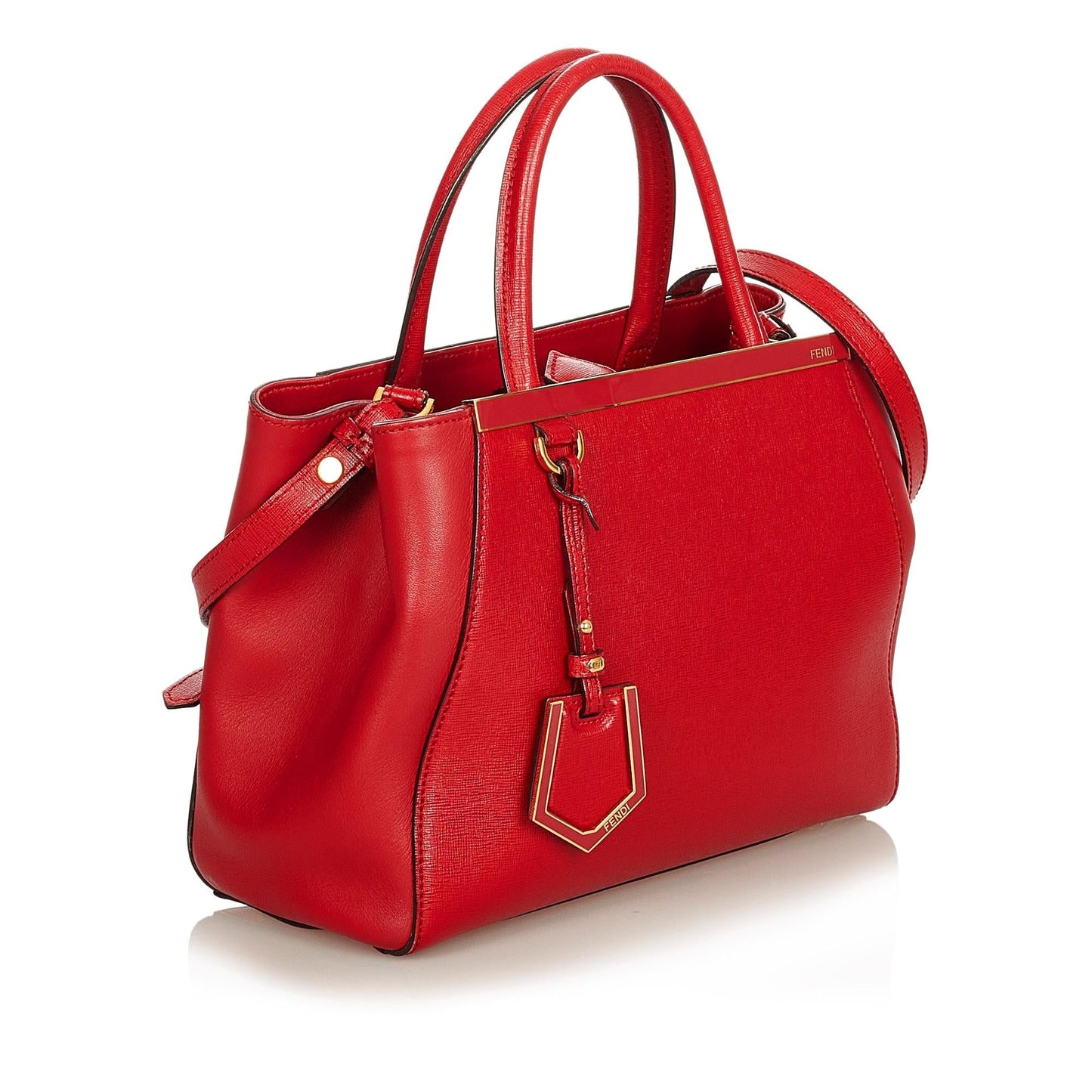 Luxury FendiPetit 2Jours Leather Satchel (SHG-33408)