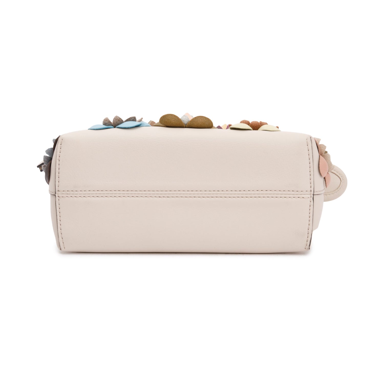 Fendi Pink Vitello Dolce Flowerland By the Way Mini Boston Bag