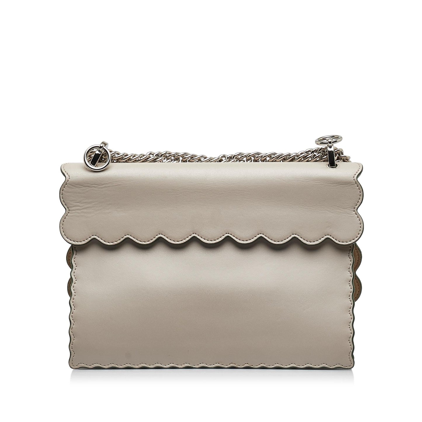 Luxury FendiScalloped Kan I Satchel (SHG-0g81DK)