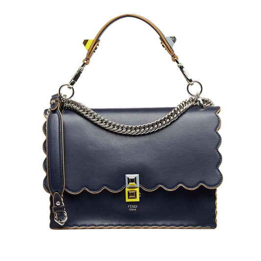 Luxury FendiScalloped Kan I Satchel (SHG-TUYgg3)