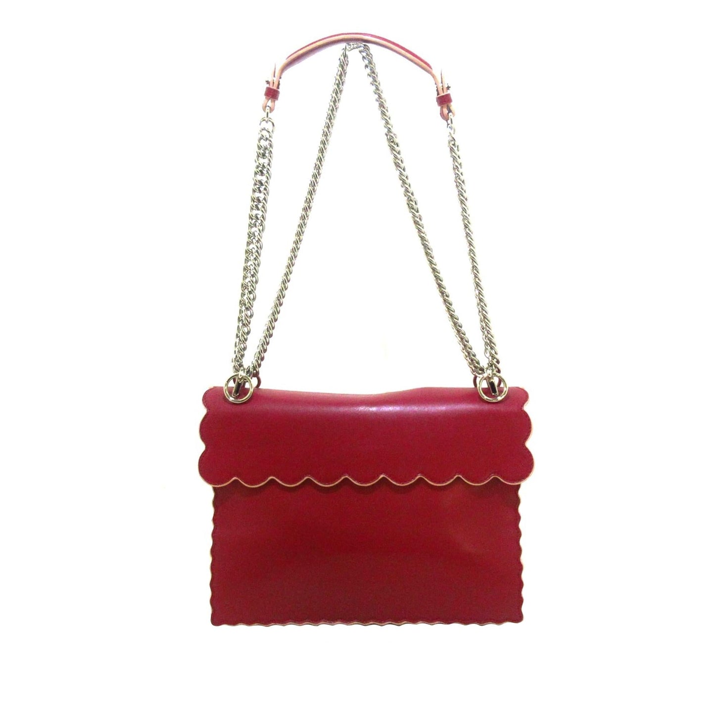 Luxury FendiScalloped Studded Kan I (SHG-WbsE95)
