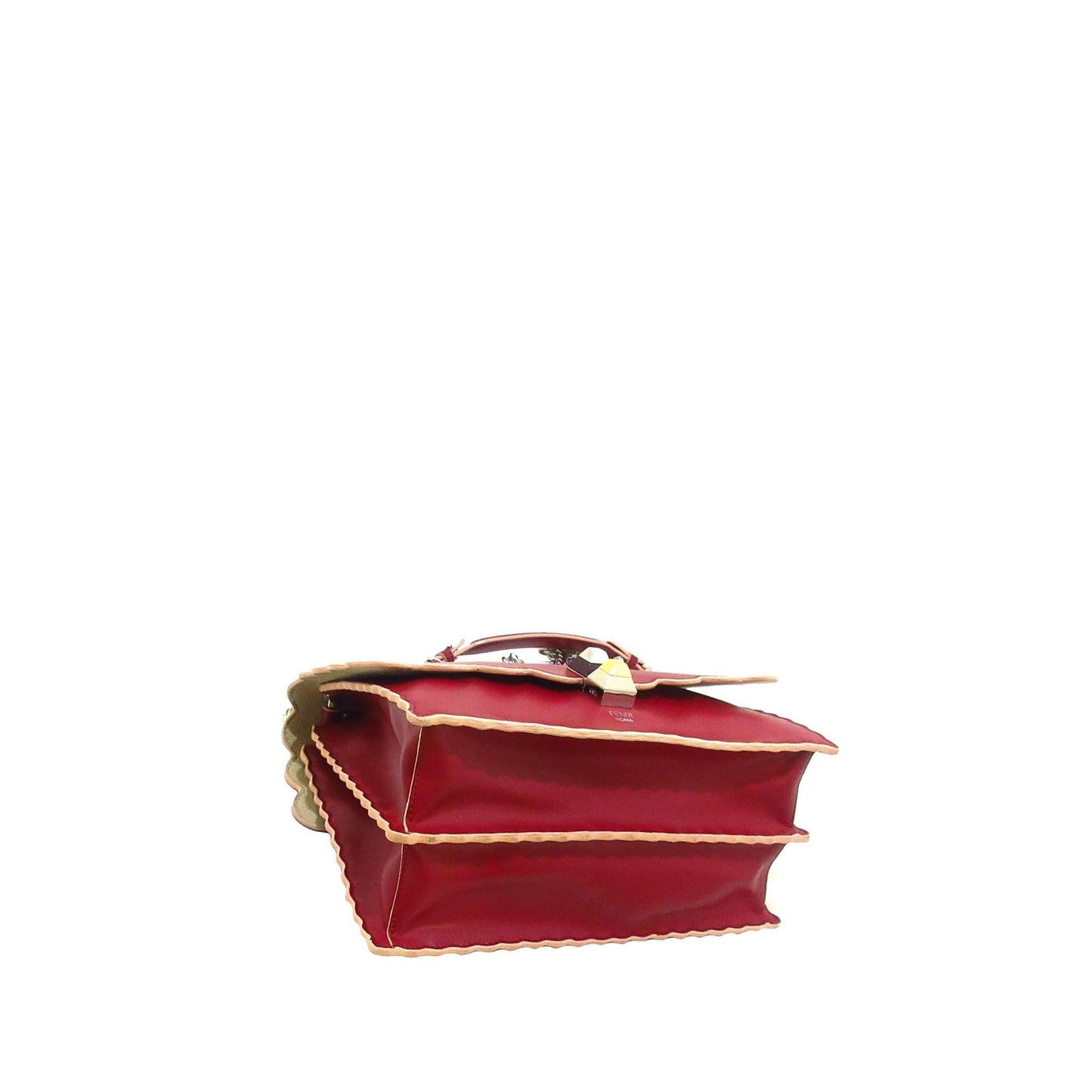 Luxury FendiScalloped Studded Kan I (SHG-WbsE95)
