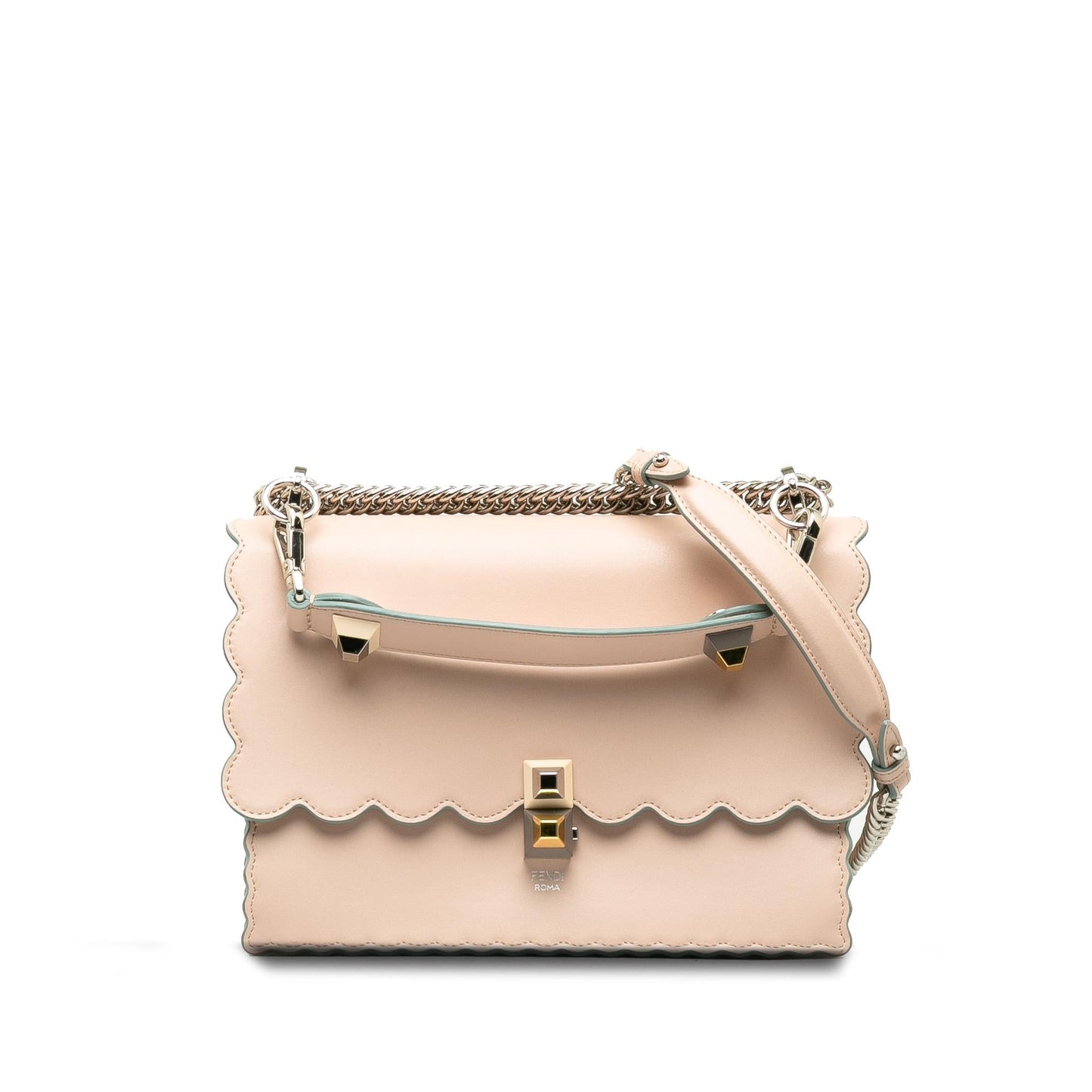 Luxury FendiScalloped Studded Kan I (SHG-ihHz6S)