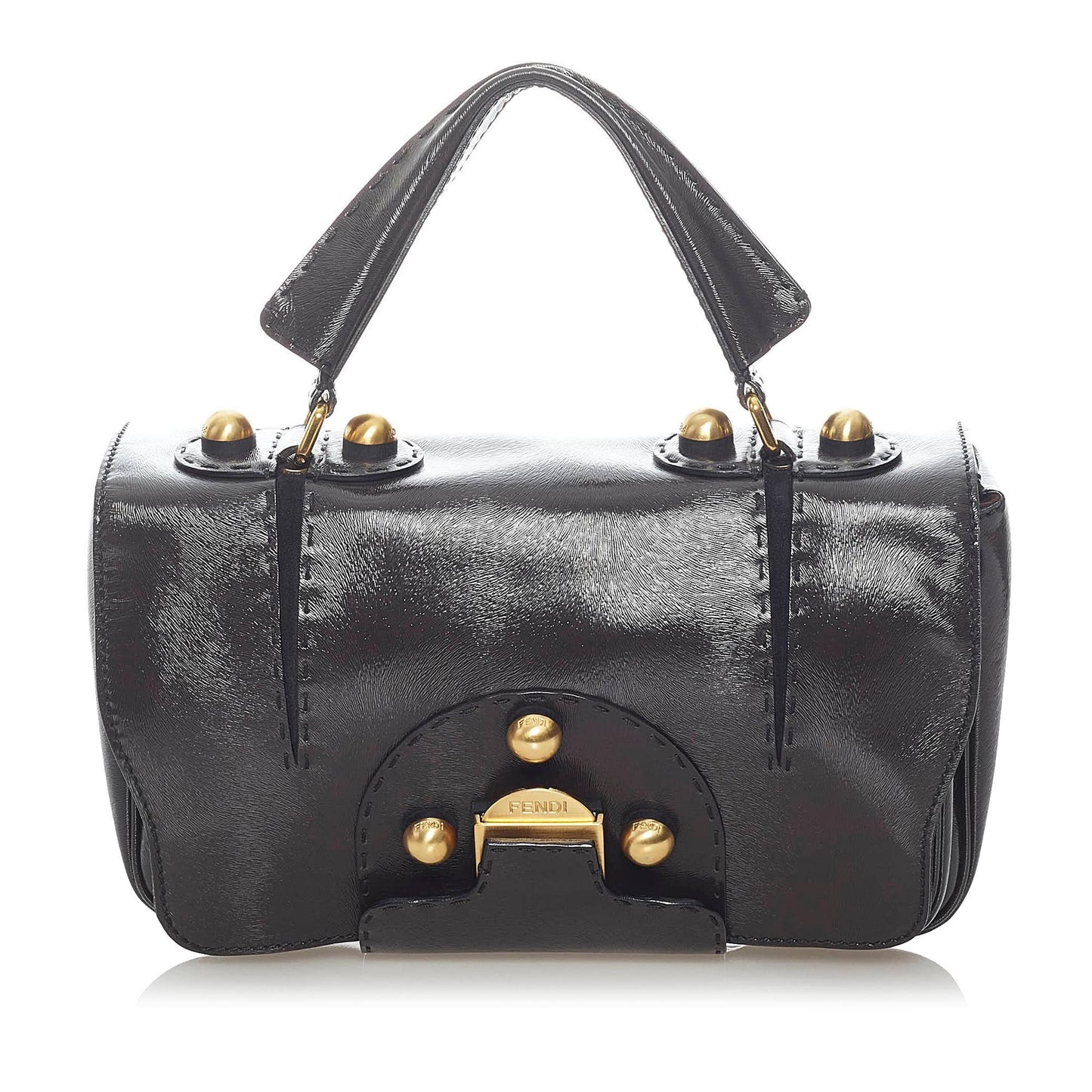 Luxury FendiSecret Code F3 Leather Satchel (SHG-33043)